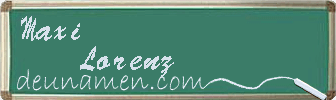 Maxi Lorenz Visitenkarte